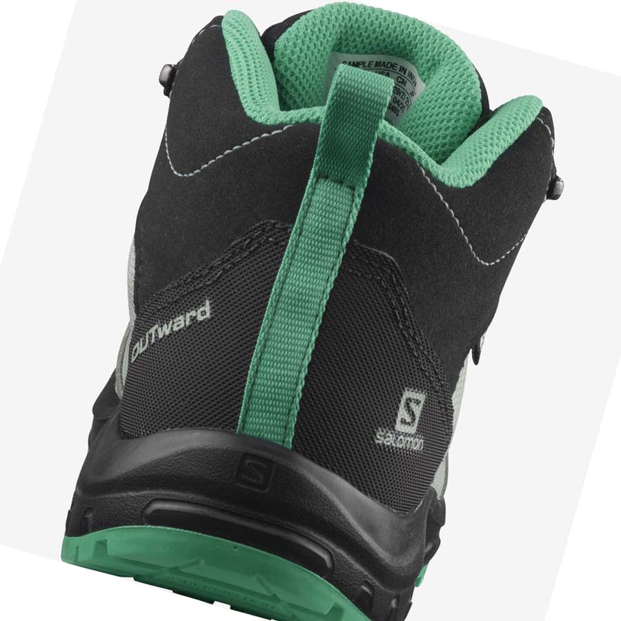 Tenis Senderismo Salomon OUTWARD CLIMASALOMON™ WATERPROOF Niños Verde Menta | MX 2040WNB